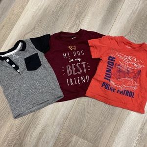 Bundle of Carter’s baby shirts size 9m